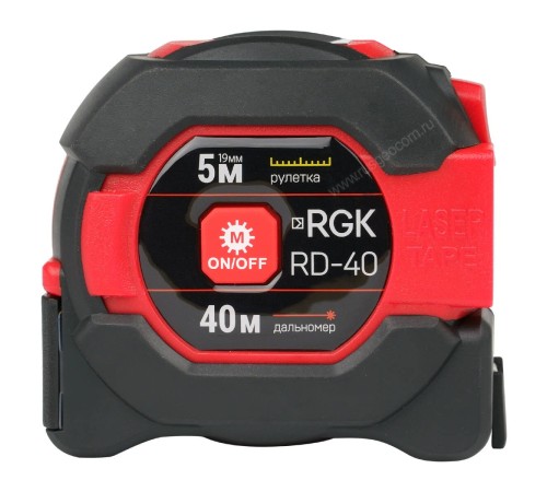 Лазерная рулетка RGK RD-40 с калибровкой Лазерная рулетка RGK RD-40 с калибровкой
