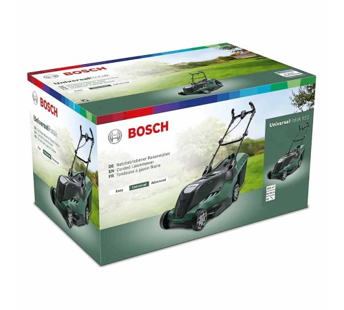 Электрическая газонокосилка Bosch UniversalRotak 650 Электрическая газонокосилка Bosch UniversalRotak 650