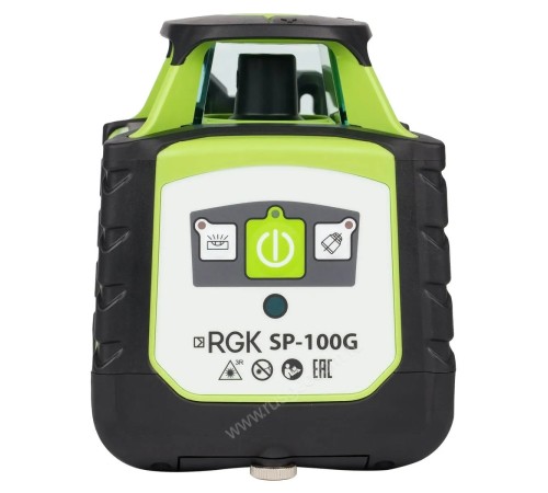 Комплект: ротационный нивелир RGK SP-100G + штатив рейка Комплект: ротационный нивелир RGK SP-100G + штатив рейка