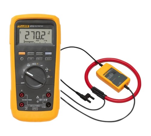 Комплект - мультиметр Fluke 27-II с токовыми клещами Fluke i2000 flex Комплект - мультиметр Fluke 27-II с токовыми клещами Fluke i2000 flex