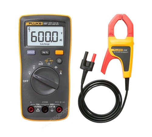 Комплект - мультиметр Fluke 107 с токовыми клещами Fluke I400E ERTA Комплект - мультиметр Fluke 107 с токовыми клещами Fluke I400E ERTA