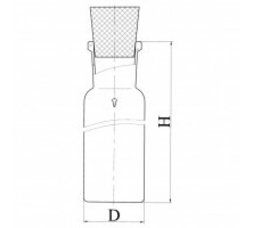 Пробирка, эскиз 2-1014-01 Пробирка, эскиз 2-1014-01