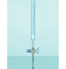 Бюретка DURAN Group 25 мл, деление шкалы 0,05 мл, стеклянный кран, класс B, стекло