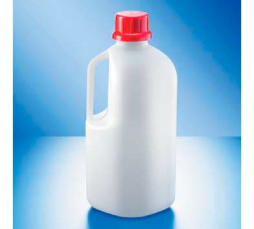 Бутыль Kautex узкогорлая "SafeGrip" 2500 мл, HDPE, Ø 45 мм, естественный цвет, без крышки, с удлиненной ручкой, с сертификатом ООН Бутыль Kautex узкогорлая "SafeGrip" 2500 мл, HDPE, Ø 45 мм, естественный цвет, без крышки, с удлиненной ручкой, с сертификатом ООН