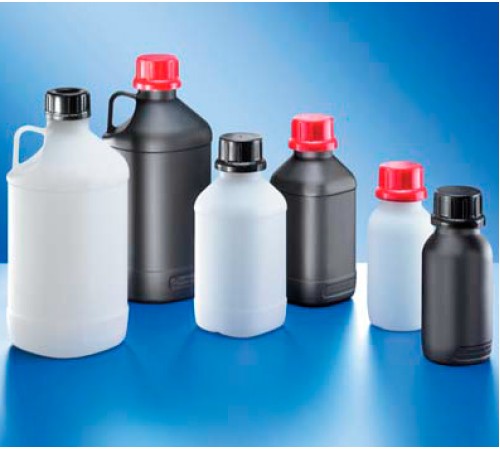 Бутыль Kautex узкогорлая 1000 мл, HDPE, Ø 45 мм, черный цвет, без крышки, с сертификатом ООН Бутыль Kautex узкогорлая 1000 мл, HDPE, Ø 45 мм, черный цвет, без крышки, с сертификатом ООН