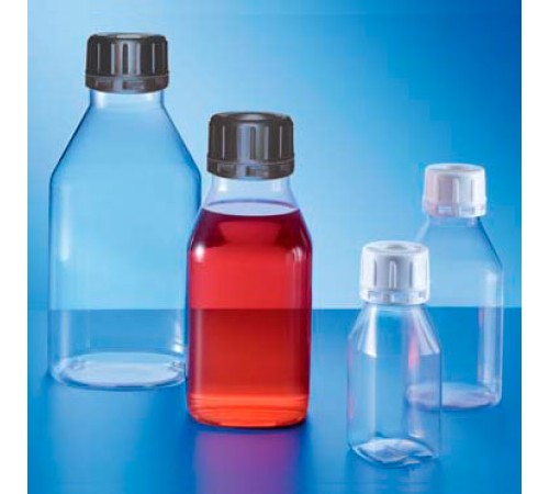 Бутыль Kautex узкогорлая "ClearGrip" 1000 мл, PP, квадратная с низкими плечами, Ø 45 мм, прозрачный цвет, без крышки Бутыль Kautex узкогорлая "ClearGrip" 1000 мл, PP, квадратная с низкими плечами, Ø 45 мм, прозрачный цвет, без крышки